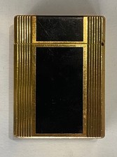 BRIQUET EN LAQUE DE CHINE NOIR MARQUE DUPONT @  LIGHTER @ A REVISER @ BEL ETAT
