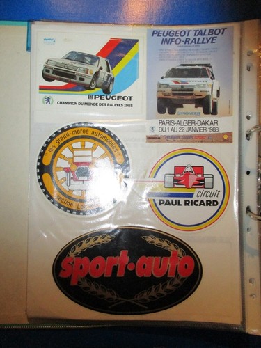 Lot autocollants sport - sport, auto