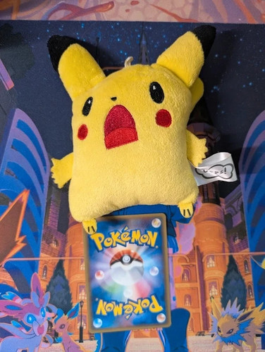 Pikachu plush keychain oops - pikachu,