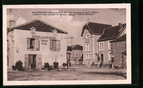 Cpa monpazier lieu - monpazier,, un