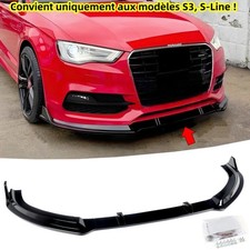 pour AUDI S3 A3 S-Line III Berline Sportback 8V 2013-2016 Séparateur Lèvre avant