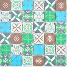 Mosaïque Rétro Mehrfarben