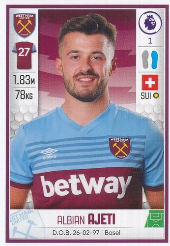 601 albian ajeti rookie - albian,