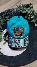 Casquette Brodé Starter NBA Vintage 90s Vancouver Grizzlies Snapback Bleu Taille