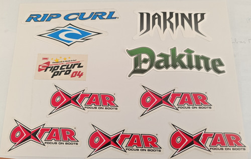 Autocollants rip curl - curl,, dakine