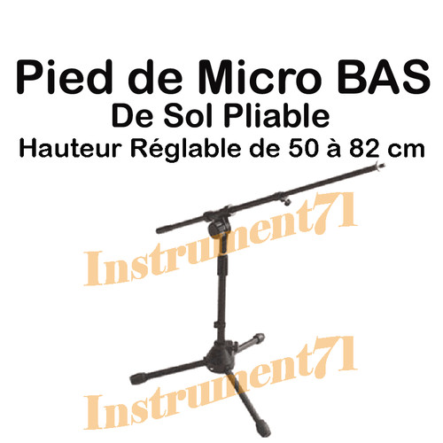 Pied micro avec - de, perche