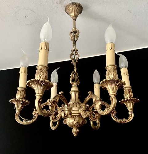 Lustre louis en bronze - xv, 6l.