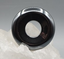 Hématite Pendentif Donut Env. 50 MM pi-Scheibe Pendentif de Pierre Précieuse