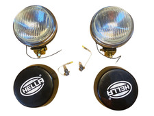 Paire Hella Rond Brouillard Lampe Verre Transparent + Couvrir Avec H3 12V 55