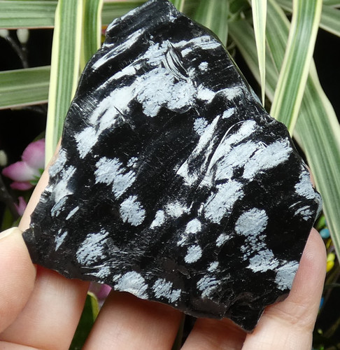 Obsidienne flocon neige - obsidienne, de