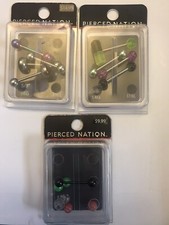 3 pack Surgical Steel