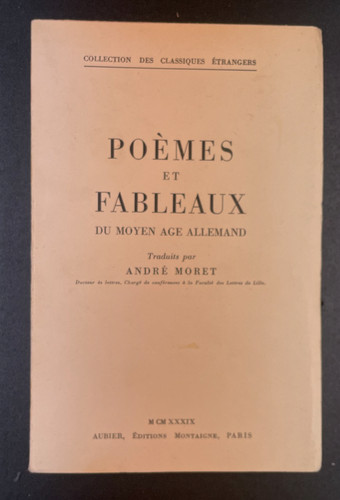 Poèmes fableaux moyen - fableaux, du