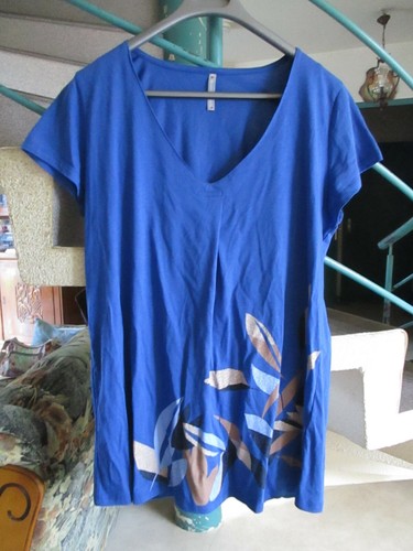 Tunique imprimé bleu taille - tunique,