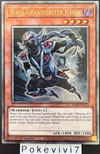Carte YU-GI-OH! NINJA GRANDMASTER HANZO RA04-EN173 QCSR NEUF