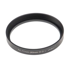 Bague adaptation 72mm-77mm pour boîte mate (matte box) 80 mm O.D.