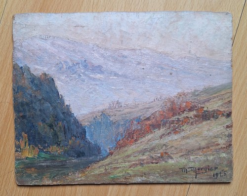 Peinture marcel mergier 1925 - peinture,