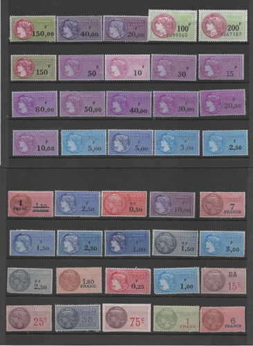 Fiscaux timbres neufs - ,