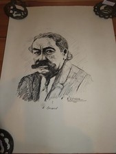 Lithographie portrait - lithographie,