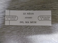 étiquette juke-box ADAMO - le