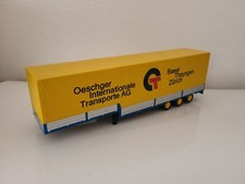 SEMI-REMORQUE : 3 ESSIEUX BÂCHÉ OESCHGER INTERNATIONALE TRANSPORTE AG IXO 1/43