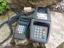 Terminal de paiement TPE vintage ancien/ Verifone TRANZ 470 + CM 450 