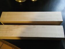 bois de hetre, 2 carrelets,ébénisterie tournage,coutellerie,sec