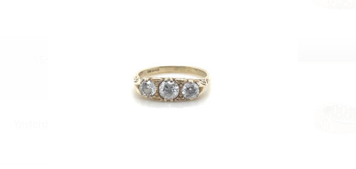 9ct femmes pierre - or,