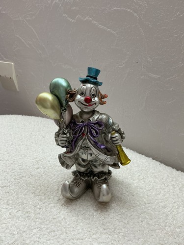 Statuette clown gris - de,