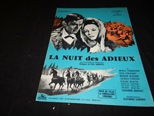 LA NUIT DES ADIEUX : NICOLAS TCHERKASSOV dossier presse cinema 1965