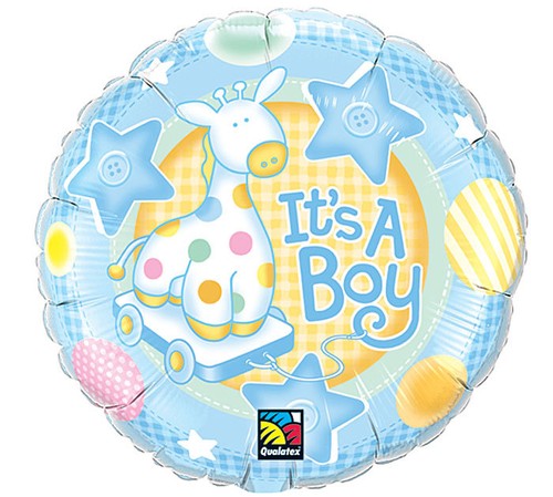 Boy giraffe star round - boy,
