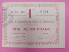 NECESSITE BON 1 FRANC DEPÔT