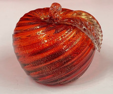 Figurine pomme en verre vénitien MURANO soufflé à la main Italie verre...