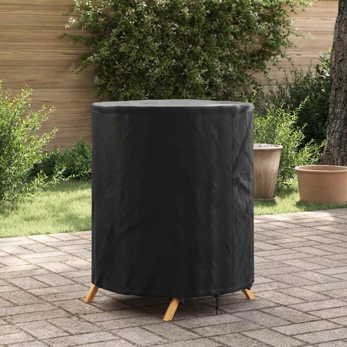 Housse table uni noir tissu - table,