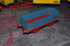 HORNBY MECCANO ECHELLE O WAGON TOMBEREAU SNCF BLEU BON ETAT D'USAGE sans roue.