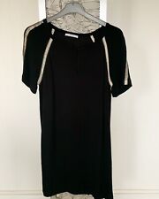 Jolie Robe noire avec détails argentés ZAPA T38 Neuve 199€