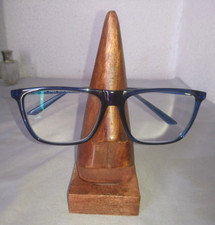 Porte Support de Lunettes sculpture Nez Sculpté en Bois Fait à la Main