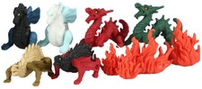 7 x Lot de Gomme Kawaii Puzzle