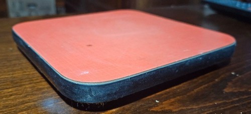 Dessou plat rouge vintage - plat,