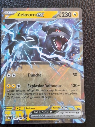 Carte pokémon zekrom - carte,