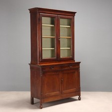 Buffet Louis Philippe Ancien Noyer Tiroirs Italie du XIXe Siècle Original
