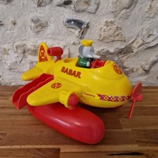 VINTAGE BABAR AVION LANSAY JOUET ANCIE HYDRAVION TBE ANNEE 80 90 RETRO