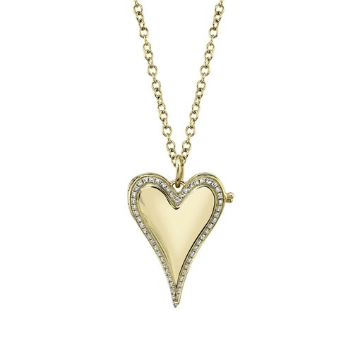 Diamant collier médaillon - diamant,