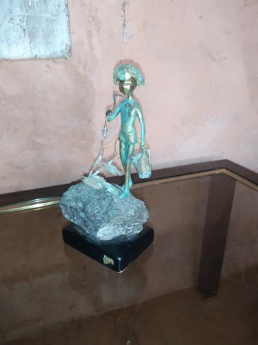 Sculpture moderne pecheur - pecheur, en