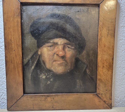 Tableau huile portrait homme