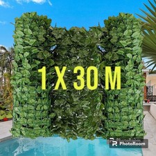 1 x 30 M haie artificielle lierre faux clôture filet cachant les fausses feui...