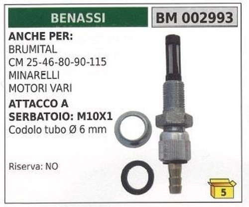 Robinet carburant benassi - robinet,