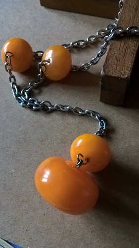 Vintage collier boules - collier,