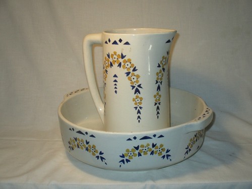 Ancien broc cuvette - ancien,