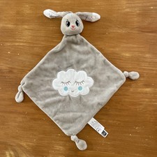 DOUDOU PLAT LAPIN BEIGE BLANC