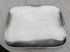 Ancien plat plateau WMF métal argenté moderniste effet craquelé